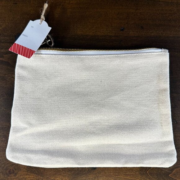 NWT - State Of Texas Makeup Bag/Zipper Pouch/Pencil Bag/Cosmetic Bag/Canvas Bag - Picture 2 of 4